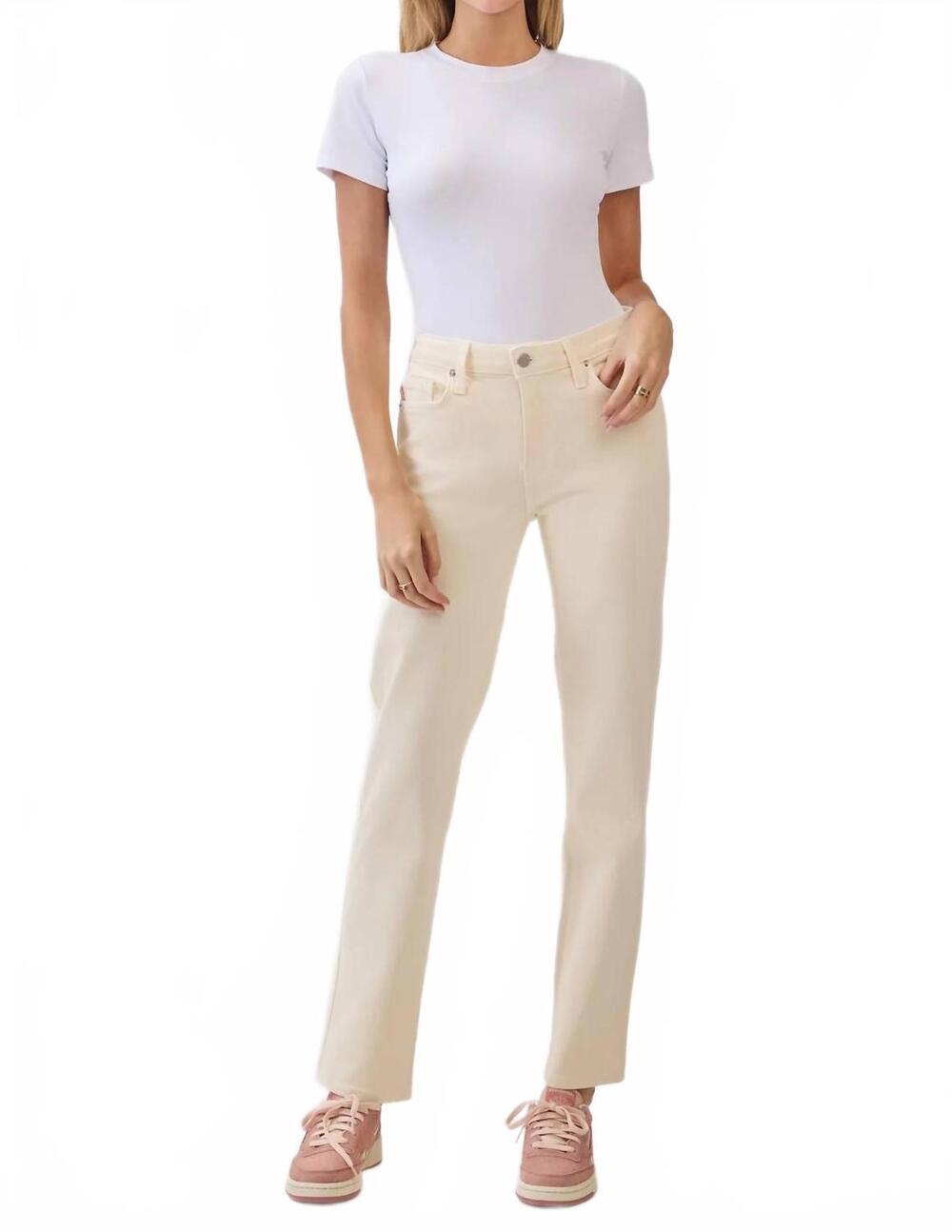 NEW LETTER TO JULIET siena basic striaght jeans in butter cream